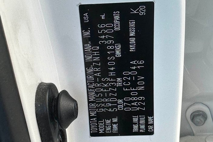 2016 Toyota Kluger GX