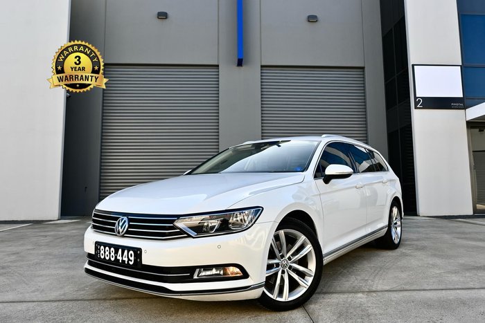 2017 Volkswagen Passat 140TDI Highline B8 MY18 Pure White