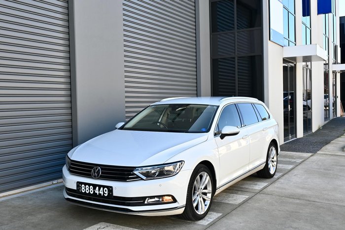 2017 Volkswagen Passat 140TDI Highline B8 MY18 Pure White