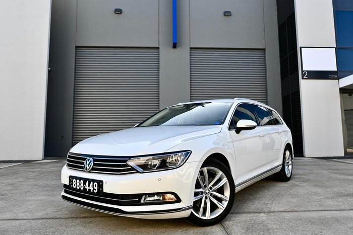 2017 Volkswagen Passat 140TDI Highline B8 MY18 Pure White