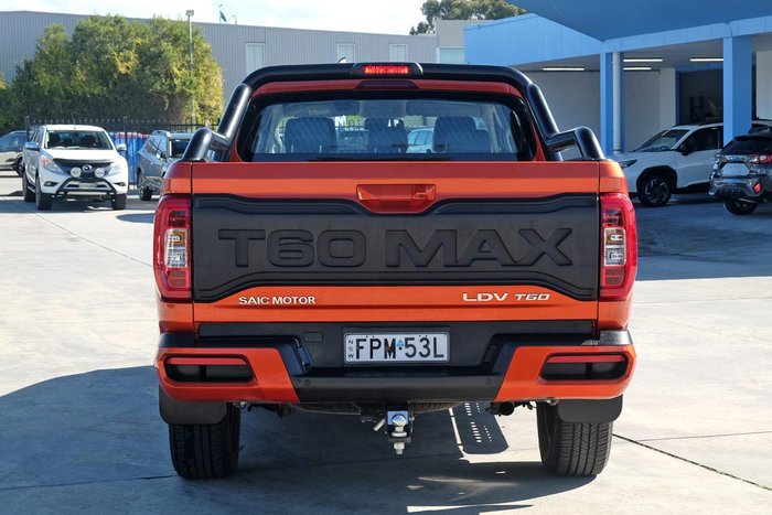 2022 LDV T60 Max LUXE SK8C MY23 4X4 Dual Range Maple Leaf Orange