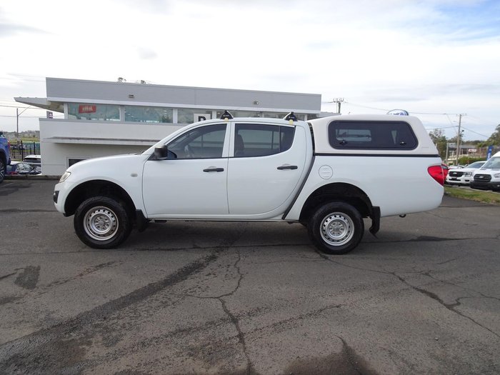 2009 Mitsubishi Triton GLX MN MY10 4X4 Dual Range White