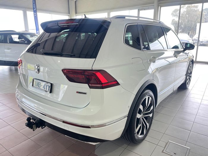 2018 Volkswagen Tiguan 162TSI Highline Allspace 5N MY19 Four Wheel Drive Pure White