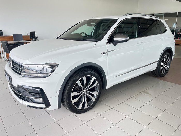 2018 Volkswagen Tiguan 162TSI Highline Allspace 5N MY19 Four Wheel Drive Pure White