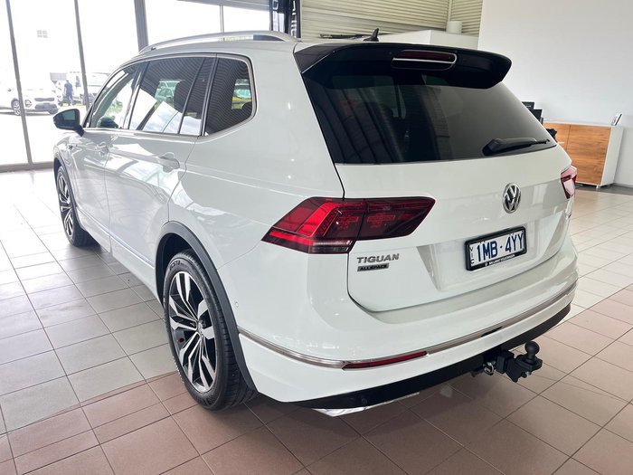 2018 Volkswagen Tiguan 162TSI Highline Allspace 5N MY19 Four Wheel Drive Pure White