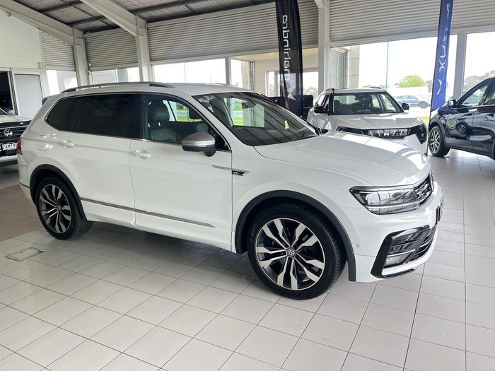 2018 Volkswagen Tiguan 162TSI Highline Allspace 5N MY19 Four Wheel Drive Pure White