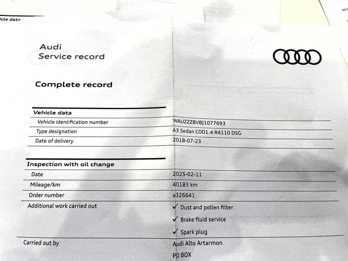 2018 Audi A3 35 TFSI