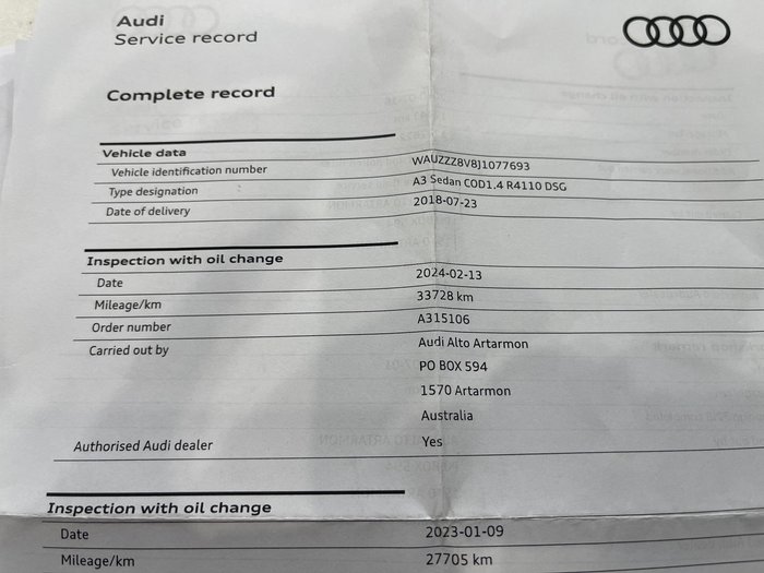 2018 Audi A3 35 TFSI