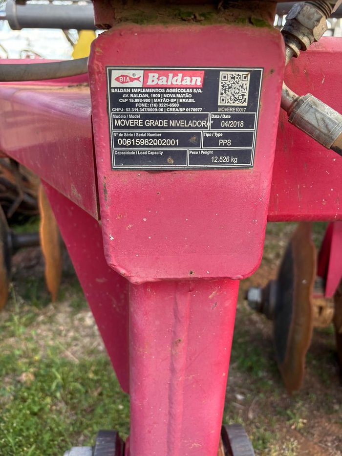 2018 Baldan 124 Plate 12M Red