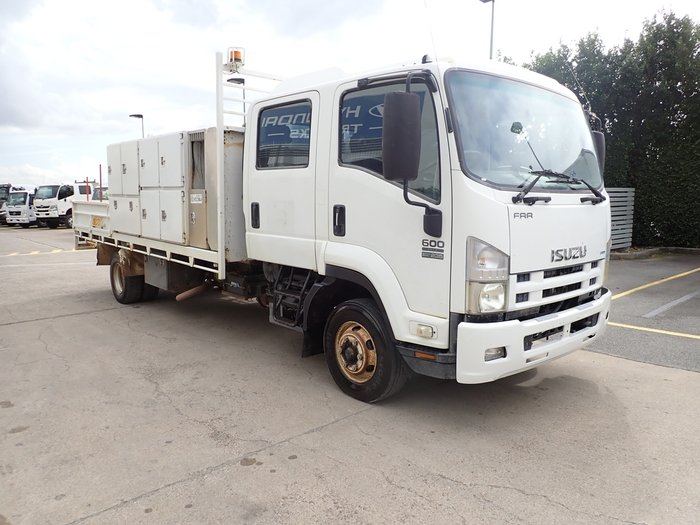 2012 ISUZU FRR 600 WHITE