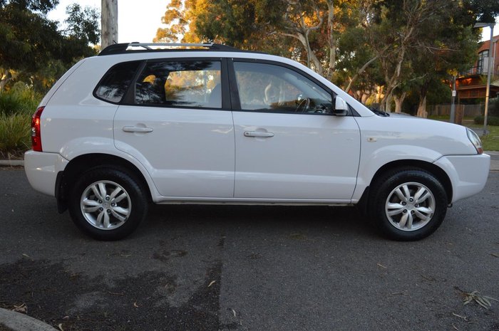 2009 Hyundai Tucson City SX JM MY09 Noble White