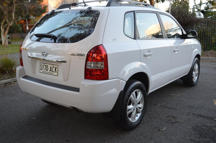 2009 Hyundai Tucson City SX JM MY09 Noble White