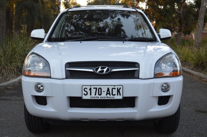 2009 Hyundai Tucson City SX JM MY09 Noble White