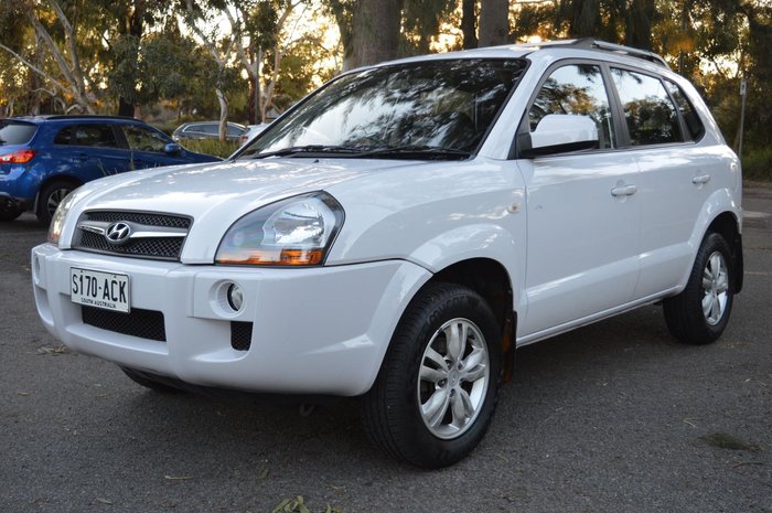 2009 Hyundai Tucson City SX JM MY09 Noble White