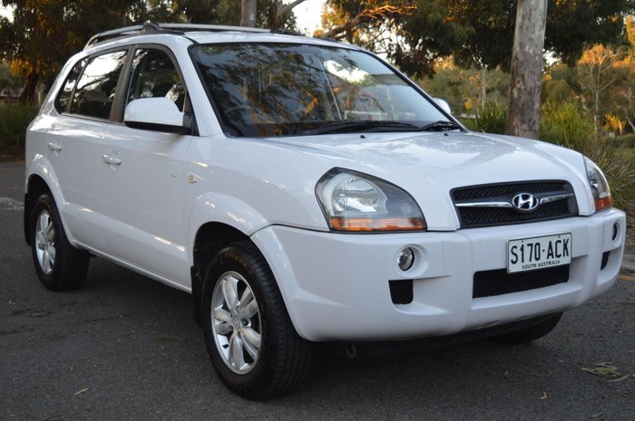 2009 Hyundai Tucson City SX JM MY09 Noble White