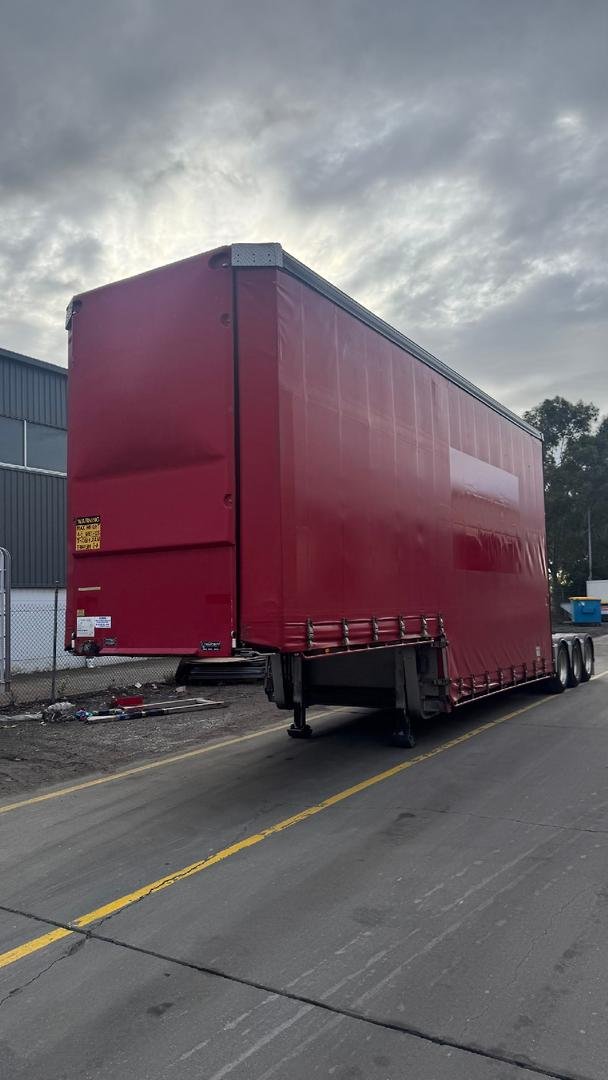 2014 Vawdrey 14P Double Drop A Mezz Curtain Sider Red