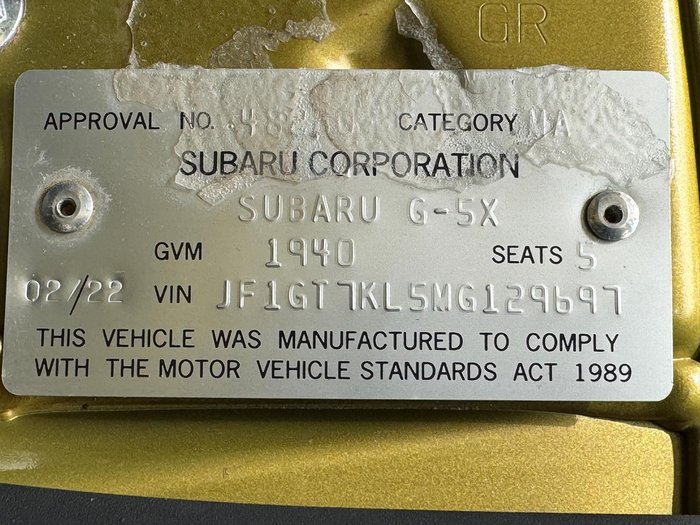 2021 Subaru XV 2.0i-L