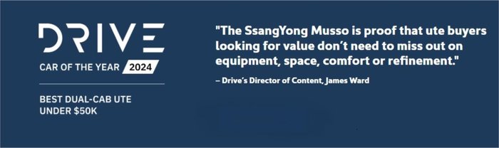 2024 SSANGYONG MUSSO XLV ULTIMATE Q261 MY24 White