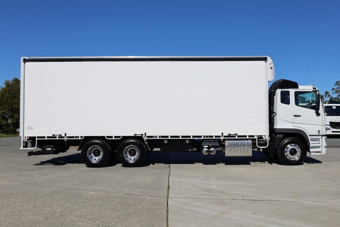 2025 Fuso Shogun FV74 360 6X4 14 Pallet Curtainsider White
