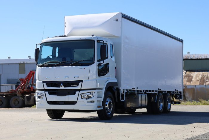 2025 Fuso Shogun FV74 360 6X4 14 Pallet Curtainsider White