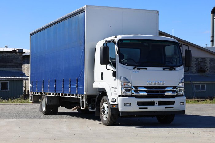 2022 Isuzu F Series FSR140-260 12 Pallet Curtainsider with Tailgate White