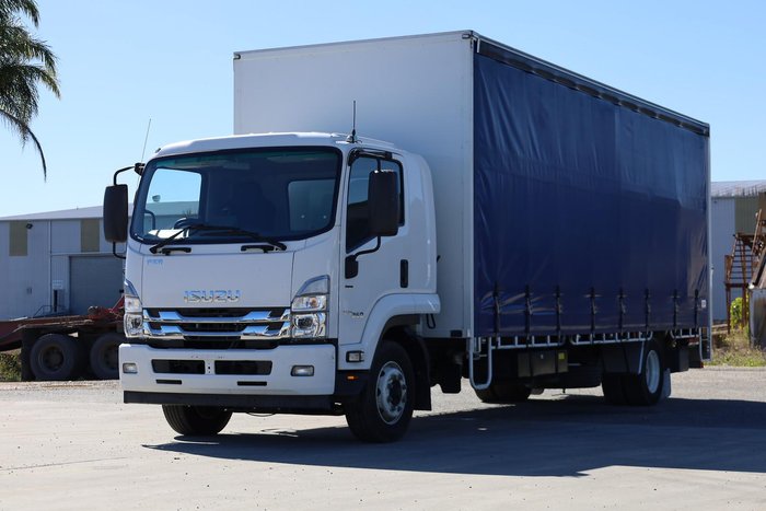 2022 Isuzu F Series FSR140-260 12 Pallet Curtainsider with Tailgate White