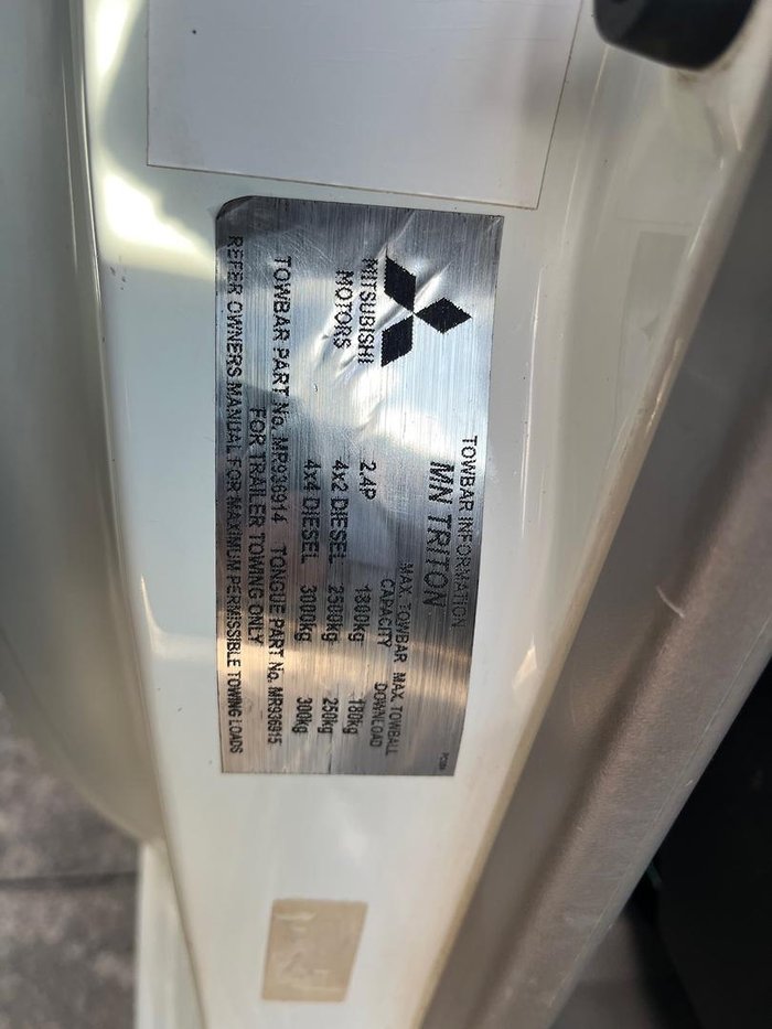 2013 Mitsubishi Triton GL MN MY14 4x2 White