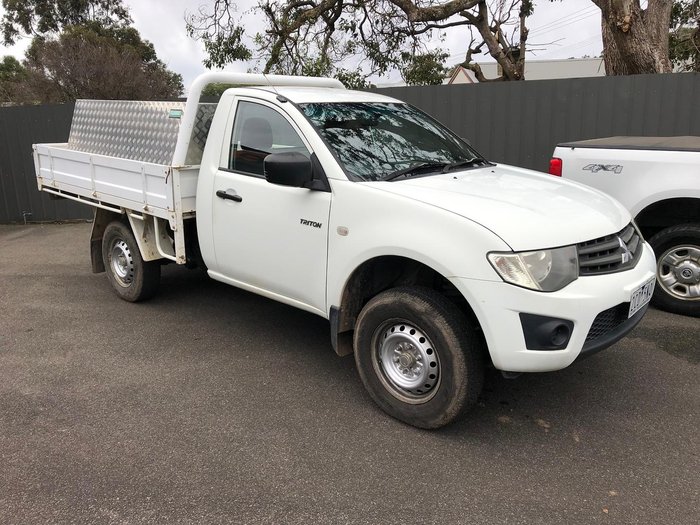 2013 Mitsubishi Triton GL MN MY14 4x2 White