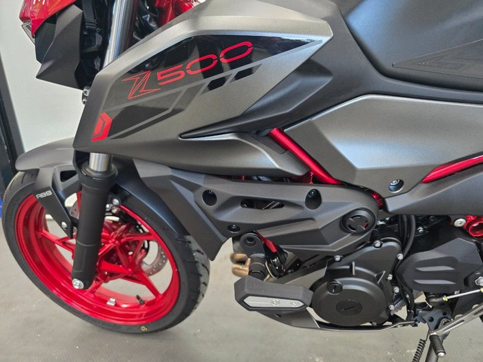2025 Kawasaki Z500 Red