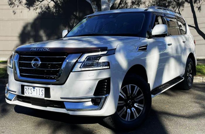 2020 Nissan Patrol Ti-L Y62 Series 5 MY20 4X4 Dual Range Moonstone White