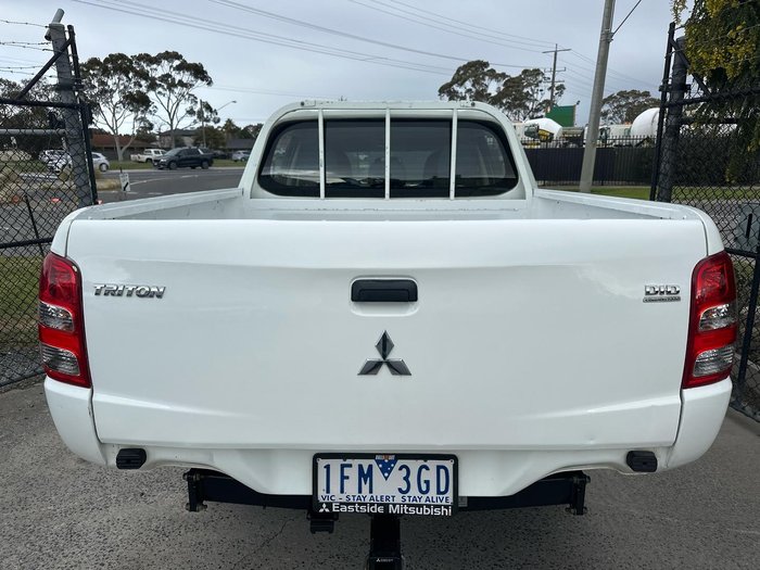2015 Mitsubishi Triton GLX MQ MY16 4X4 Dual Range White
