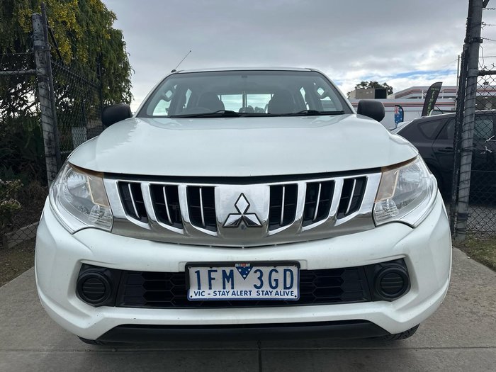 2015 Mitsubishi Triton GLX MQ MY16 4X4 Dual Range White