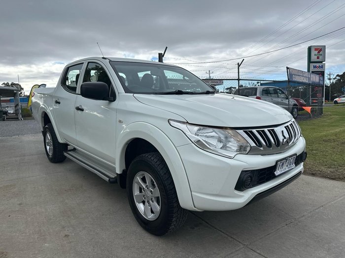 2015 Mitsubishi Triton GLX MQ MY16 4X4 Dual Range White