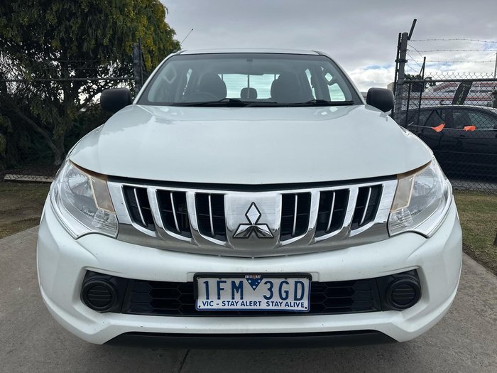 2015 Mitsubishi Triton GLX MQ MY16 4X4 Dual Range White