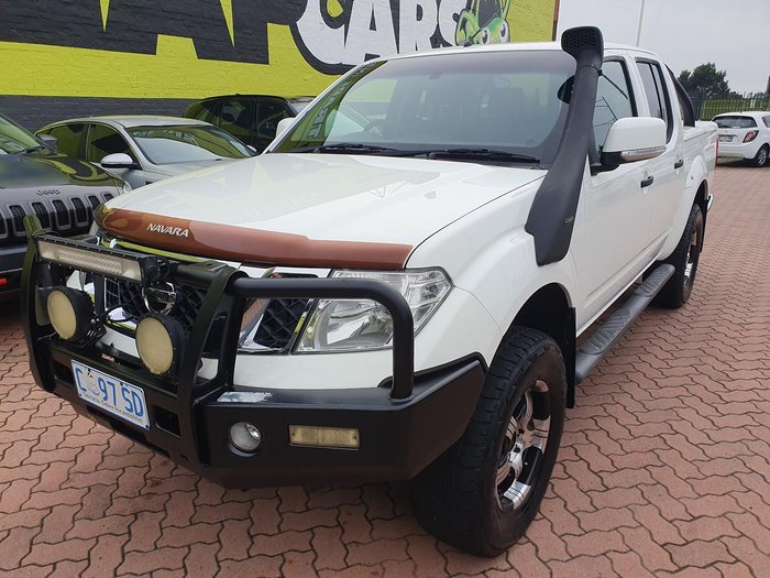 2012 Nissan Navara ST D40 Series 6 4X4 Dual Range Arctic White