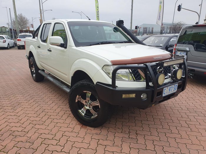 2012 Nissan Navara ST D40 Series 6 4X4 Dual Range Arctic White