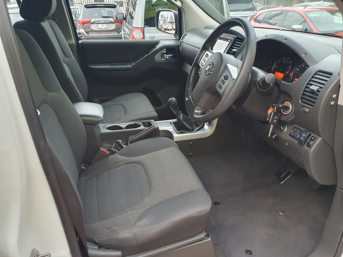 2012 Nissan Navara ST D40 Series 6 4X4 Dual Range Arctic White