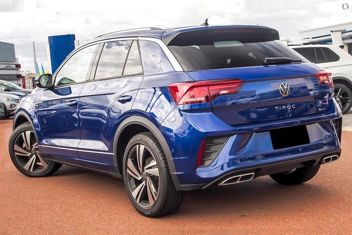 2024 Volkswagen T-Roc 140TSI R-Line D11 MY24 Four Wheel Drive Lapiz Blue