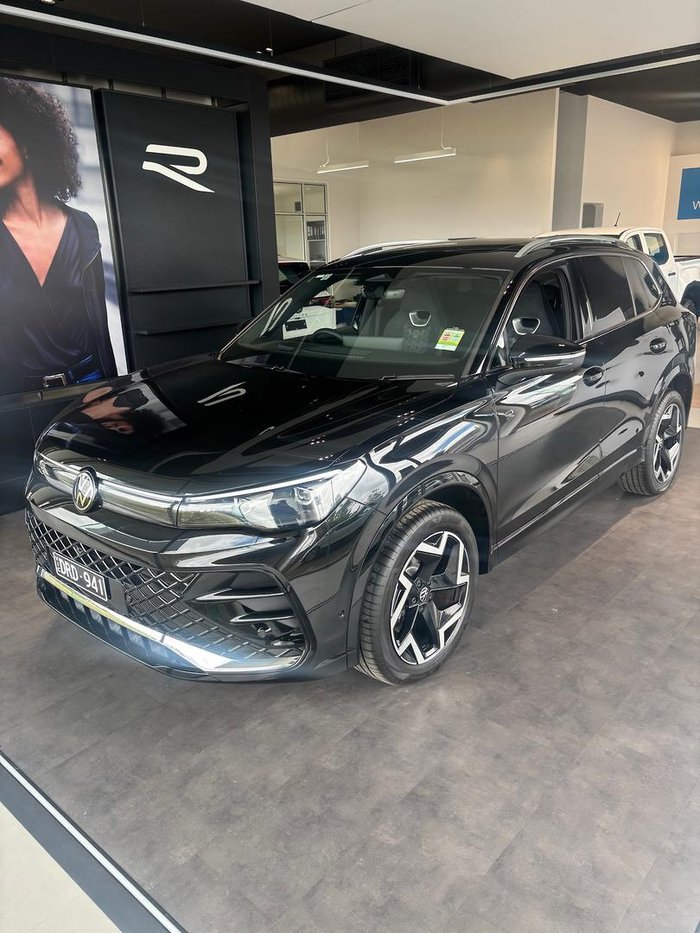 2025 Volkswagen Tiguan 150TSI R-Line CT MY25 Four Wheel Drive Grenadilla Black