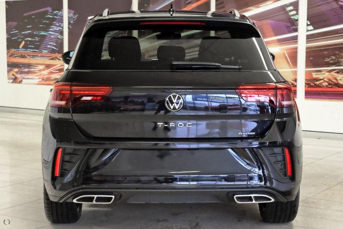 2025 Volkswagen T-Roc 140TSI R-Line D11 MY25 Four Wheel Drive Deep Black Pearl