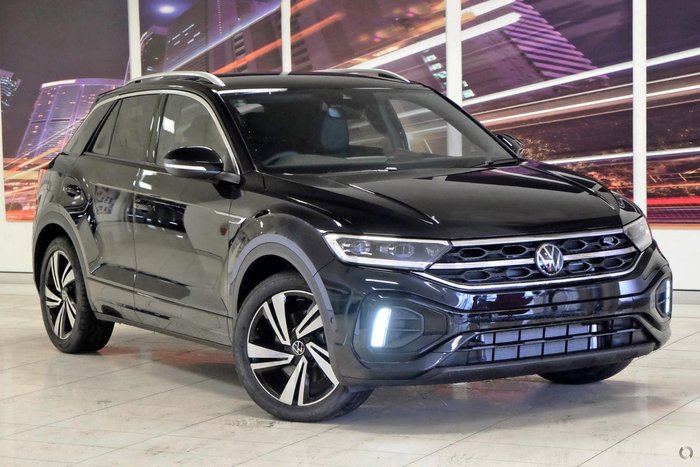 2025 Volkswagen T-Roc 140TSI R-Line D11 MY25 Four Wheel Drive Deep Black Pearl