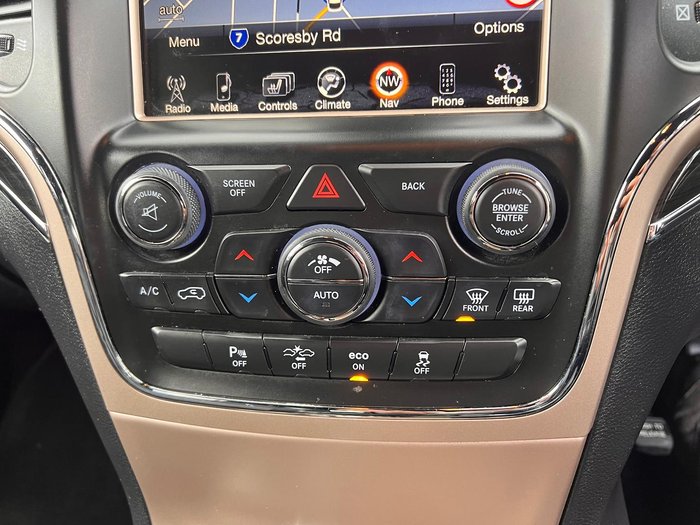 2016 Jeep Grand Cherokee Overland WK MY15 4X4 Dual Range Bright White
