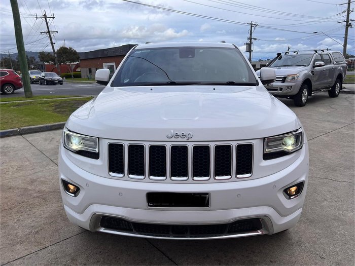 2016 Jeep Grand Cherokee Overland WK MY15 4X4 Dual Range Bright White