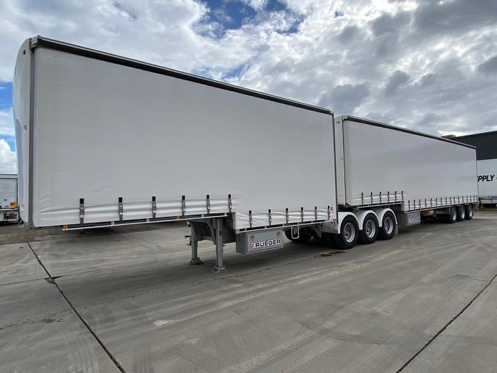 2025 Krueger 34P Drop Deck Mezzanine B Double White