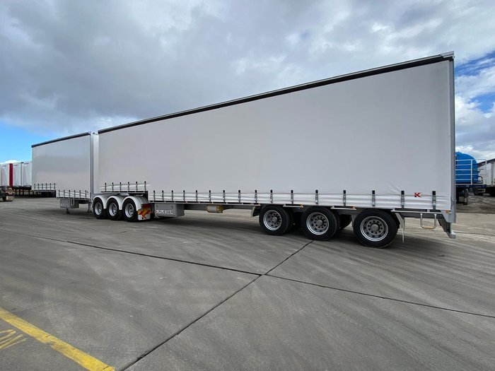 2025 Krueger 34P Drop Deck Mezzanine B Double White