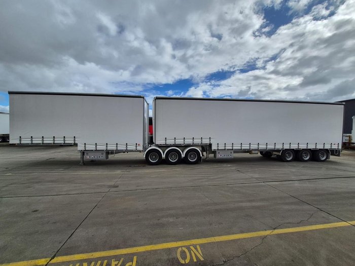 2026 Krueger 34P Drop Deck Mezzanine B Double Combination White