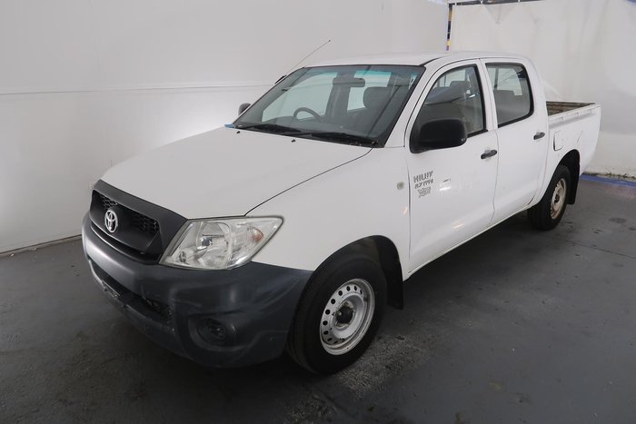 2009 Toyota Hilux Workmate TGN16R MY09 4x2 Glacier White