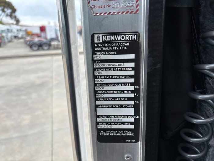 2023 Kenworth K200 White