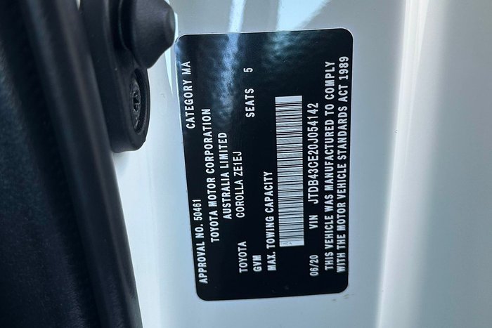 2020 Toyota Corolla Ascent Sport