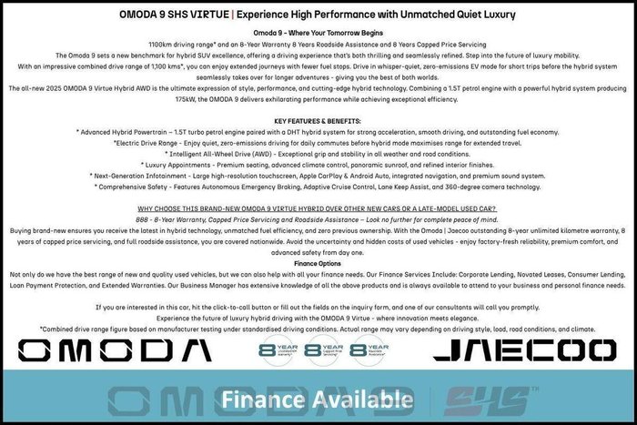 2025 Omoda Omoda 9 Virtue